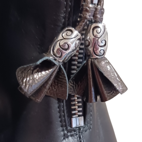 Brighton Stacey Zippered Tassel Ankle Bootie - Picture 5 of 12